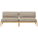 Sofa Sæt med pude Ensfarvet 2 pcs Gråbrun Massivt Akacietræ