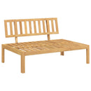 Sofa Sæt med pude Ensfarvet 4 pcs Beige Massivt Akacietræ