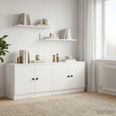 Sengeskab 2 pcs Hvid 66 x 35 x 48 cm Konstrueret træ