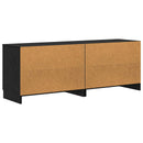 Sengeskab 2 pcs Sort eg 66 x 35 x 48 cm Konstrueret træ