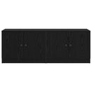 Sengeskab 2 pcs Sort eg 66 x 35 x 48 cm Konstrueret træ