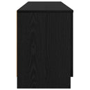Sengeskab 2 pcs Sort eg 66 x 35 x 48 cm Konstrueret træ