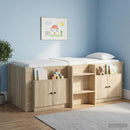 Sengeskab 2 pcs Sonoma-eg 66 x 35 x 48 cm Konstrueret træ