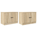 Sengeskab 2 pcs Sonoma-eg 66 x 35 x 48 cm Konstrueret træ