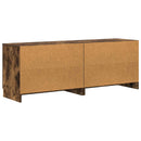 Sengeskab 2 pcs Røget eg 66 x 35 x 48 cm Konstrueret træ