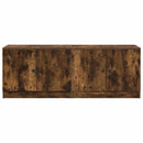Sengeskab 2 pcs Røget eg 66 x 35 x 48 cm Konstrueret træ
