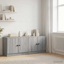 Sengeskab 2 pcs Grå Sonoma 66 x 35 x 48 cm Konstrueret træ