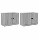 Sengeskab 2 pcs Grå Sonoma 66 x 35 x 48 cm Konstrueret træ