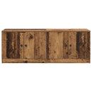 Sengeskab 2 pcs Gammelt træ 66 x 35 x 48 cm Konstrueret træ