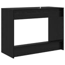 Sengebord Sort eg Konstrueret træ 100 x 45 x 75 cm