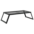 Foldbart Camping Grill Sort 58 x 31 x 2 cm Legeret Stål