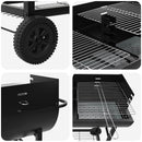 Kulgrill 96,5 x 42,5 x 88,5 cm Sort