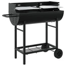 Kulgrill 96,5 x 42,5 x 88,5 cm Sort