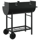 Kulgrill 96,5 x 42,5 x 88,5 cm Sort