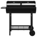 Kulgrill 96,5 x 42,5 x 88,5 cm Sort