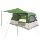 Familietelt med tag Grøn 320 x 210 x 180 cm Polyester