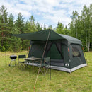 Familietelt med tag Army Grøn 320 x 210 x 180 cm Polyester