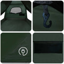 Familietelt med tag Army Grøn 380 x 260 x 190 cm Polyester