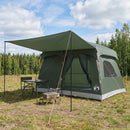 Familietelt med tag Army Grøn 380 x 260 x 190 cm Polyester