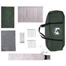 Familietelt Army Grøn 420 x 305 x 200 cm Polyester og Stål