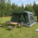 Familietelt Army Grøn 420 x 305 x 200 cm Polyester og Stål