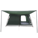 Familietelt Army Grøn 420 x 305 x 200 cm Polyester og Stål