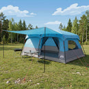 Familietelt med tag Blå 500 x 400 x 230 cm Polyester og Stål