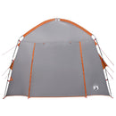 Hyttetelt med tag Grå og orange 210 x 210 x 138 cm Polyester