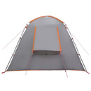 Hyttetelt med tag Grå og orange 210 x 210 x 138 cm Polyester
