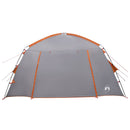 Hyttetelt med tag Grå og orange 300 x 210 x 156 cm Polyester