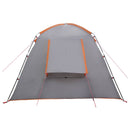 Hyttetelt med tag Grå og orange 300 x 210 x 156 cm Polyester