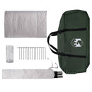 Hyttetelt med tag Army Grøn 400 x 210 x 180 cm Polyester
