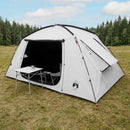 Hyttetelt med tag Hvid Blackout 400 x 210 x 180 cm Polyester
