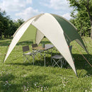 Camping telt med regnslag vandafvisende Grøn 245 x 245 x 149 cm