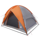 Camping telt med regnslag vandafvisende Kuppel Grå og orange