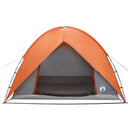 Camping telt med regnslag vandafvisende Kuppel Grå og orange