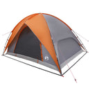 Camping telt med regnslag vandafvisende Kuppel Grå og orange