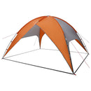 Camping telt med regnslag vandafvisende Kuppel Grå og orange