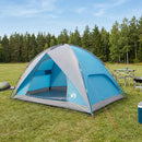 Camping telt med regnslag vandafvisende Blå 360 x 245 x 185 cm