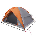 Camping telt med regnslag vandafvisende Kuppel Grå og orange