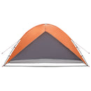 Camping telt med regnslag vandafvisende Kuppel Grå og orange