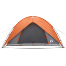 Camping telt med regnslag vandafvisende Kuppel Grå og orange