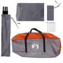 Bil Telt med tag Grå og orange 350 x 250 cm Polyester og Stål