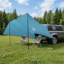 Fartøjs Markise Blå 518 x 580 x 215 cm Polyester og Stål