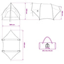 Tailgate awning vandafvisende Grøn 405 x 280 x 220 cm