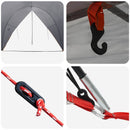 Tailgate awning vandafvisende Grå og orange 405 x 280 x 220 cm