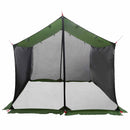 Camping tarp med mesh vægge Grøn 340 x 260 x 220 cm