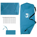 Camping tarp med mesh vægge Blå 340 x 260 x 220 cm