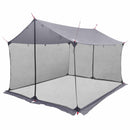 Camping tarp med mesh vægge Grå og orange 340 x 260 x 220 cm
