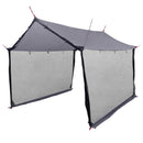 Camping tarp med mesh vægge Grå og orange 340 x 260 x 220 cm